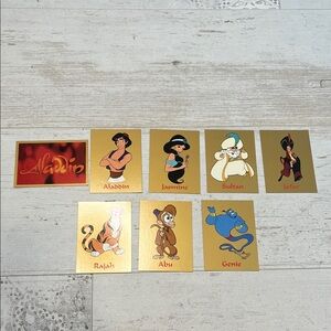 Disneys Aladdin 1993 Skybox Trading Cards Character Cards Set of 8